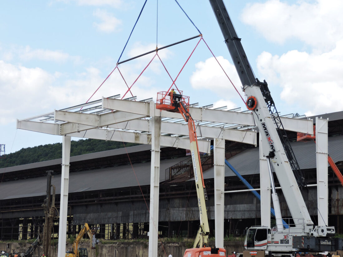 Steel goes up for Form Energy's Weirton project | News, Sports, Jobs - Vimarsana News