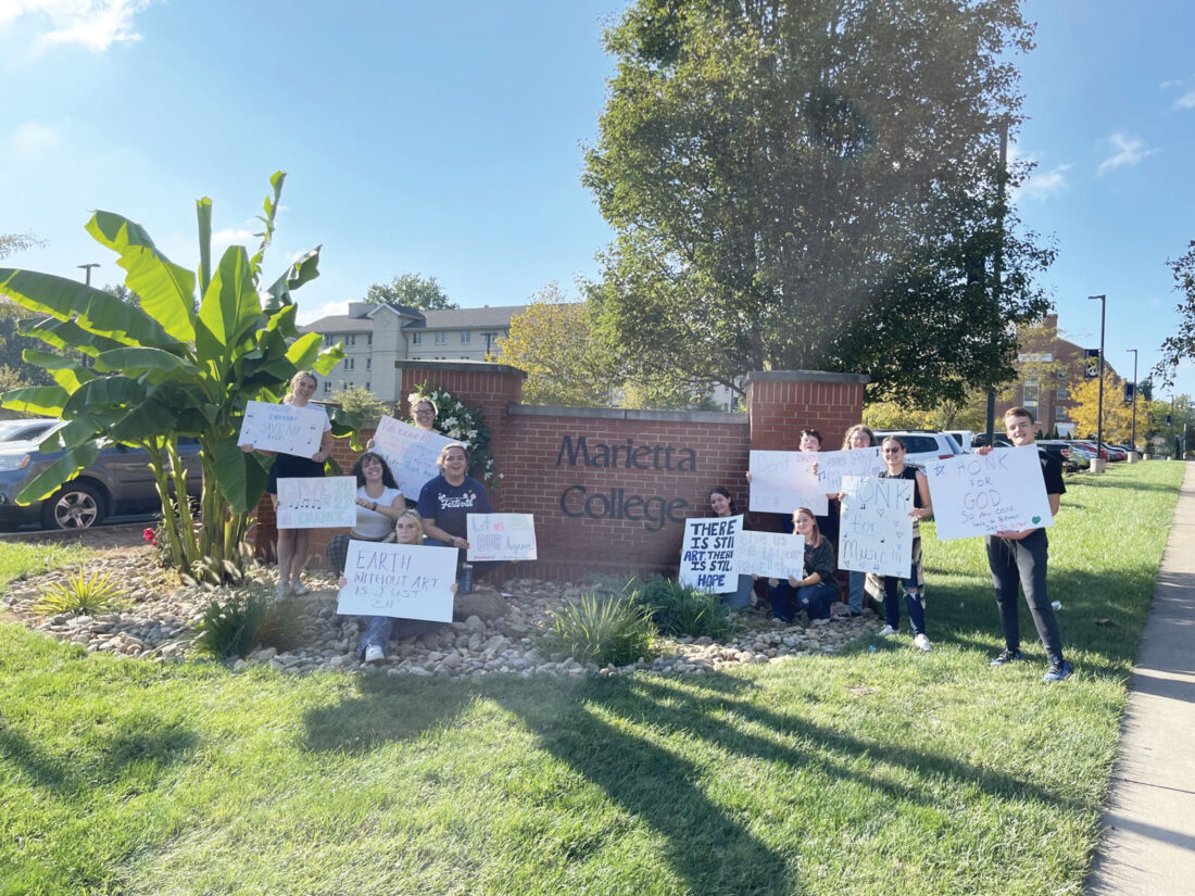 Picture This: Marietta College students protest proposed cuts | News, Sports, Jobs - Vimarsana News