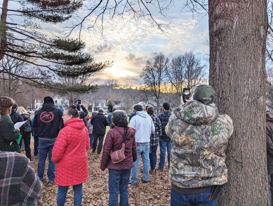 Greeting the Season: Annual gathering at Sacra Via park watches arrival of Winter solstice | News, Sports, Jobs - Vimarsana News
