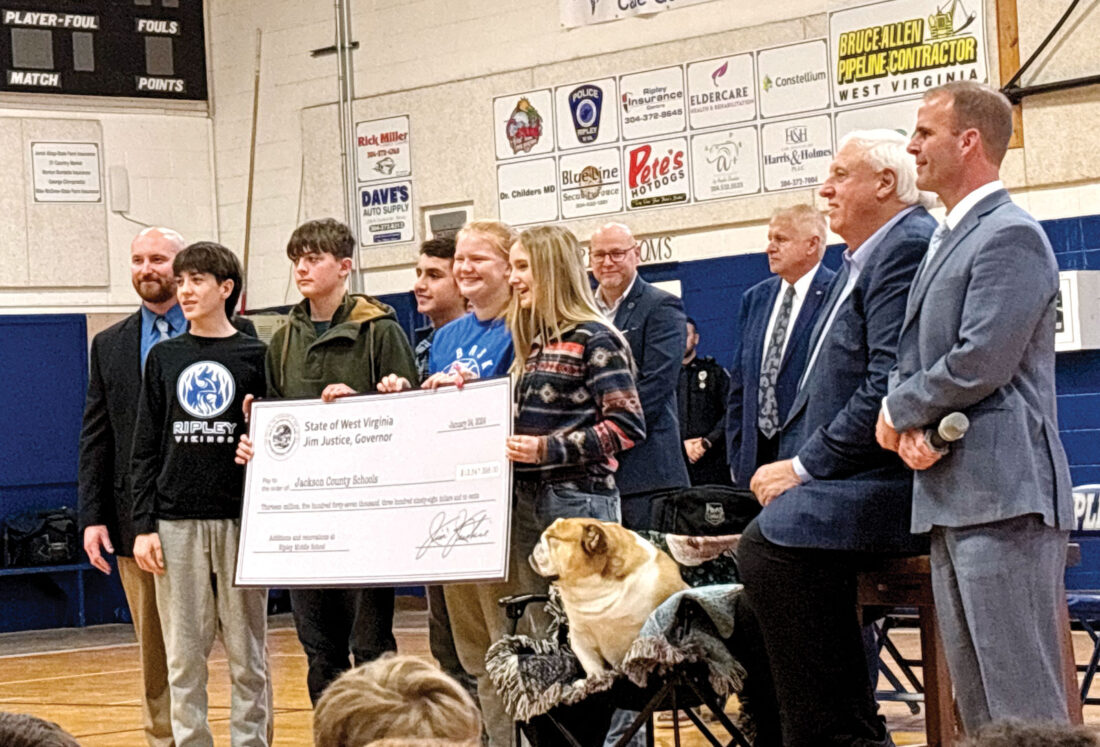 Justice presents $13M in state funds for Ripley Middle School renovations | News, Sports, Jobs - Vimarsana News