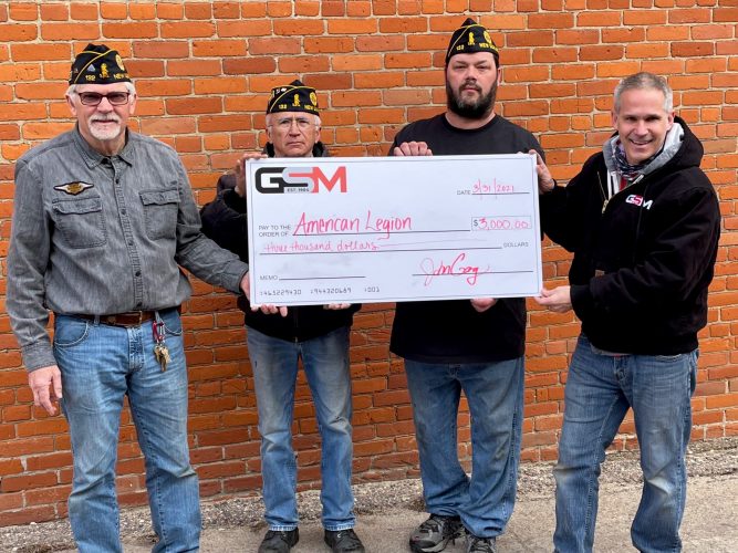GSM donation to Post 132 | News, Sports, Jobs - Vimarsana News