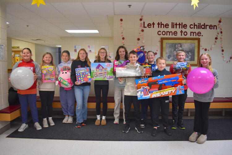 St. Anthony students go shopping for Santa’s Closet