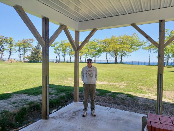 Made in the shade: Dunkirk Lighthouse pavilion nearly done | News, Sports, Jobs - Vimarsana News