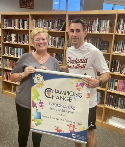 Course 'champions': Bertrando, Lotter honored for Fredonia health class | News, Sports, Jobs - Vimarsana News