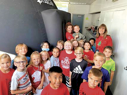 PIE students enjoy learning experience in portable, inflatable planetarium | News, Sports, Jobs - Vimarsana News