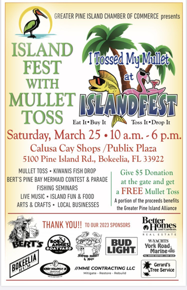 Island Fest with Mullet Toss March 25 at Calusa Cay Shops/Publix Plaza | News, Sports, Jobs - Vimarsana News