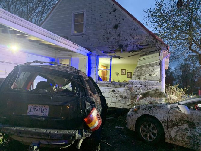 Homeowner Uninjured After Vehicle Hits Property | News, Sports, Jobs - Vimarsana News