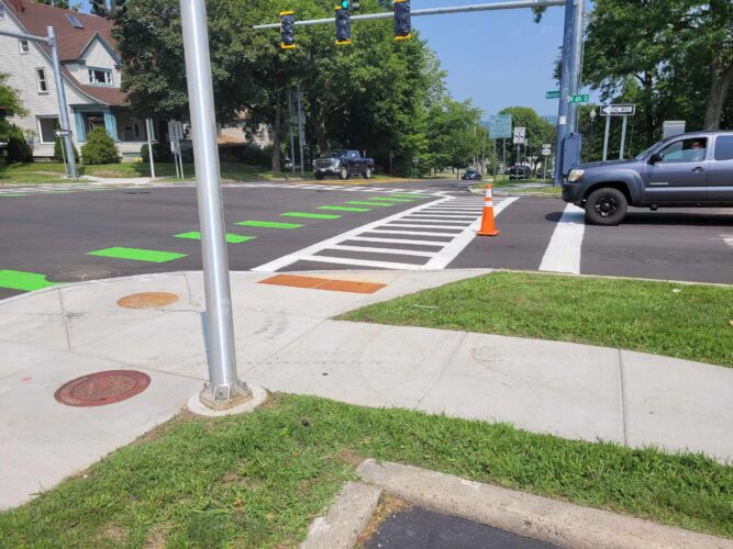 Bike Boxes Installed Recently On Washington Street | News, Sports, Jobs - Vimarsana News