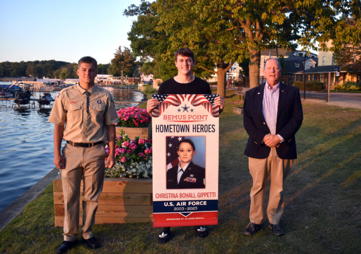 'What An Effort': Eagle Scout Projects 'Beautify' Bemus Point, Honor Vets | News, Sports, Jobs - Vimarsana News
