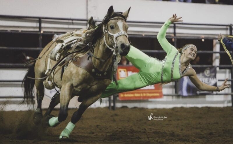 Courtney Shum Makes Inaugural Trip As Trick Rider