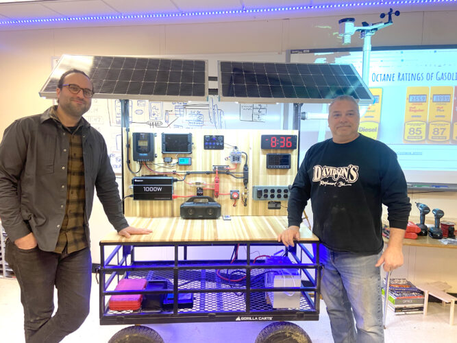 MCCTC instructors build Mobile Solar Workstation, hope to help others | News, Sports, Jobs - Vimarsana News