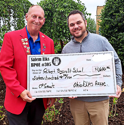 Ohio Elks Association presents Robert Bycroft with check | News, Sports, Jobs - Vimarsana News