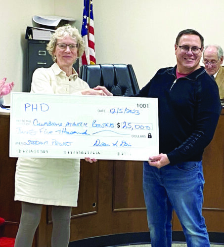 Donation made to Firestone Stadium project | News, Sports, Jobs - Vimarsana News