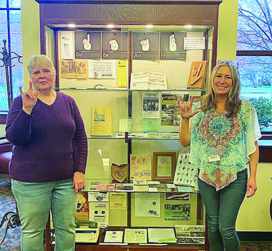 National Deaf History Month display at Lepper Library | News, Sports, Jobs - Vimarsana News