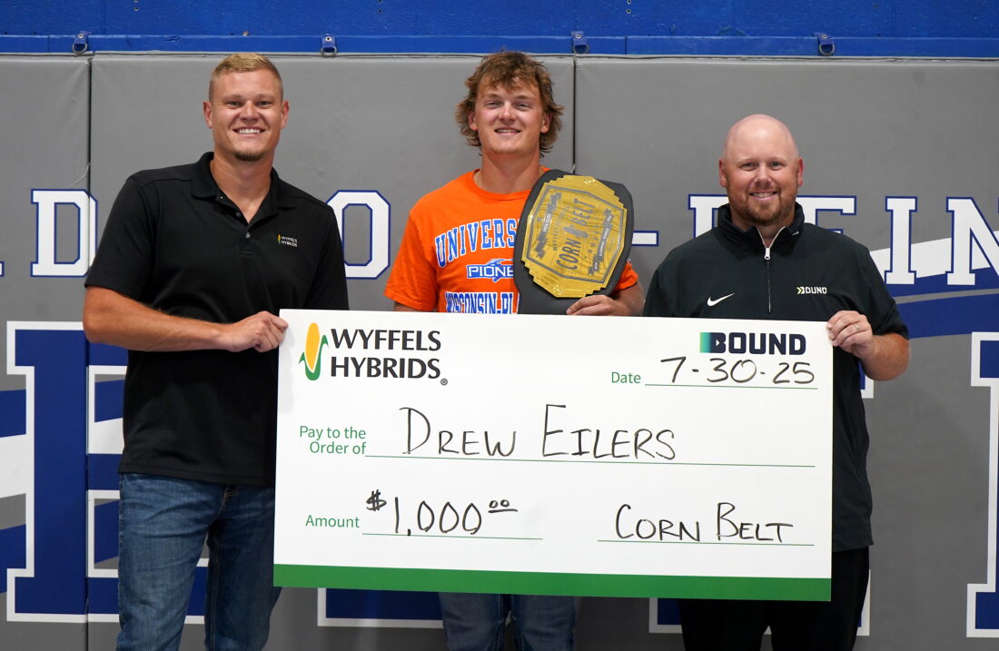 Drew Eilers honored with inaugural Corn Belt Award