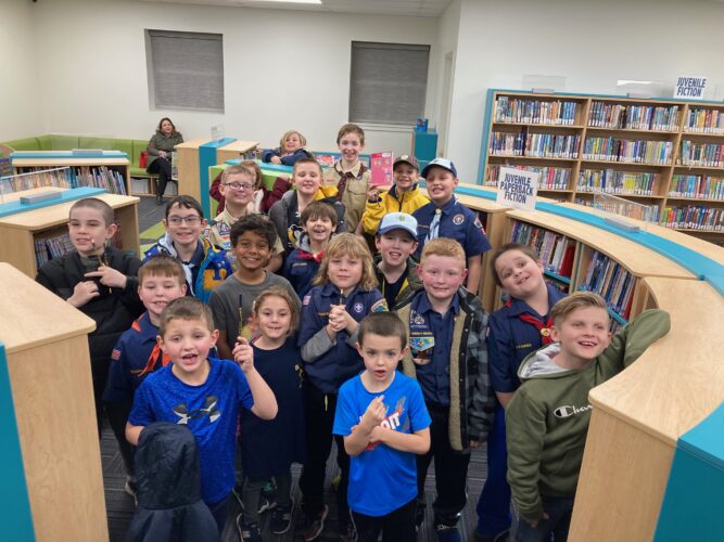 Cub Scouts visit new W. B. Konkle Memorial Library | News, Sports, Jobs - Vimarsana News