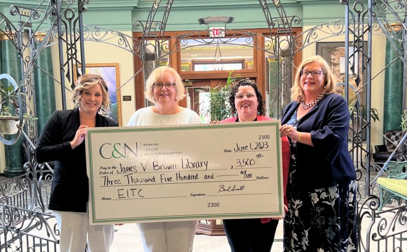 C&N Bank makes $3,500 donation to James V. Brown Library through EITC program | News, Sports, Jobs - Vimarsana News