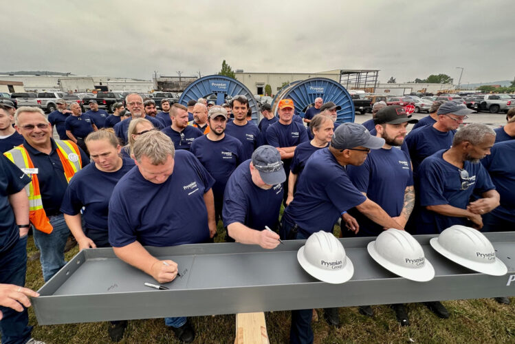 Beam signing marks the beginning of expansion project at Prysmian | News, Sports, Jobs - Vimarsana News