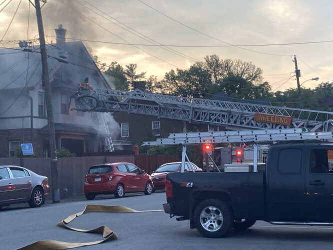 Fire Crews Battle Blaze on Carmel Road in Wheeling | News, Sports, Jobs - Vimarsana News