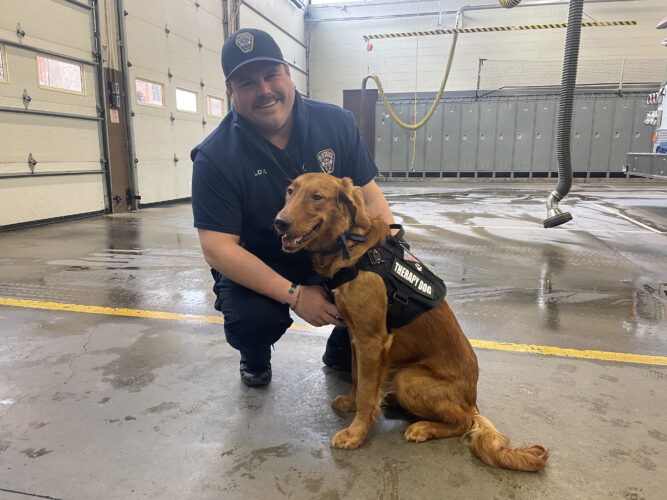 Wheeling Fire Department Introduces Set of Paws to Squad | News, Sports, Jobs - Vimarsana News