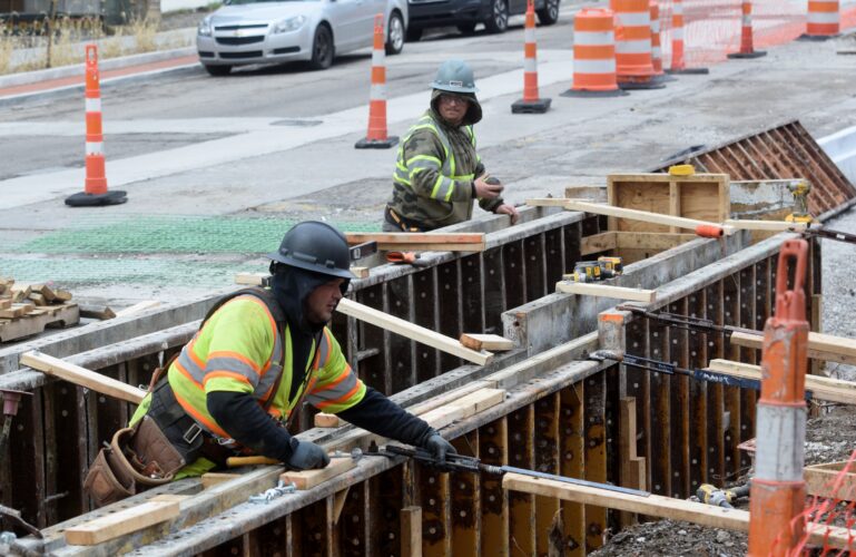 Downtown Wheeling Streetscape Work Continues | News, Sports, Jobs - Vimarsana News