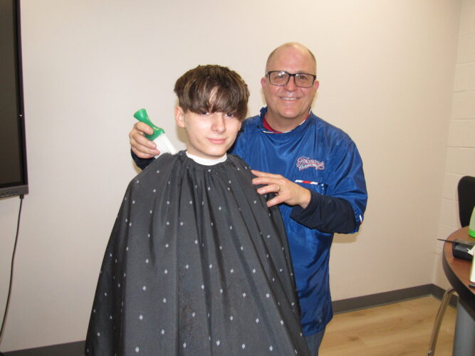 Wheeling Middle School Students Treated to Free Haircuts at Wildcat Hair Care Studio | News, Sports, Jobs - Vimarsana News