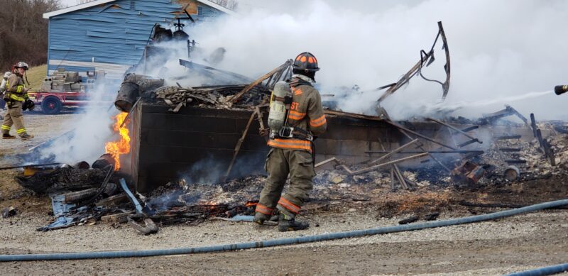 Fire at Trigg Construction in Neffs Damages Several Buildings | News, Sports, Jobs - Vimarsana News