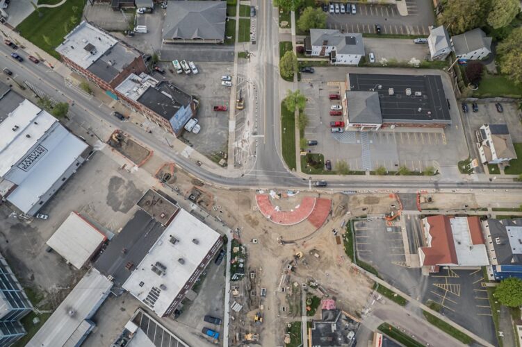 Roundabout construction nearing third phase | News, Sports, Jobs - Vimarsana News