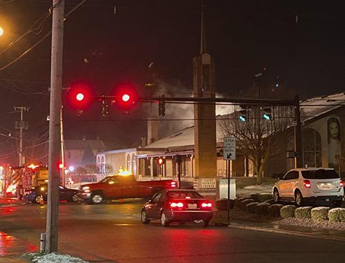 Crews fight fire at Hubbard church | News, Sports, Jobs - Vimarsana News