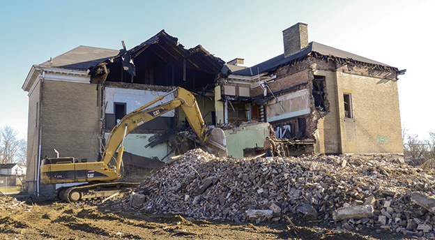Demolition begins on old Elm Road School | News, Sports, Jobs - Vimarsana News