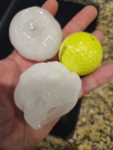 Storm carrying massive &lsquo;gorilla hail&rsquo; hits parts of Kansas and Missouri