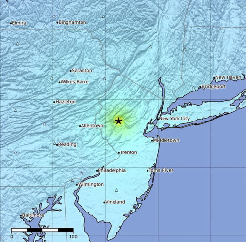 Earthquake centered near New York City rattles much of the Northeast