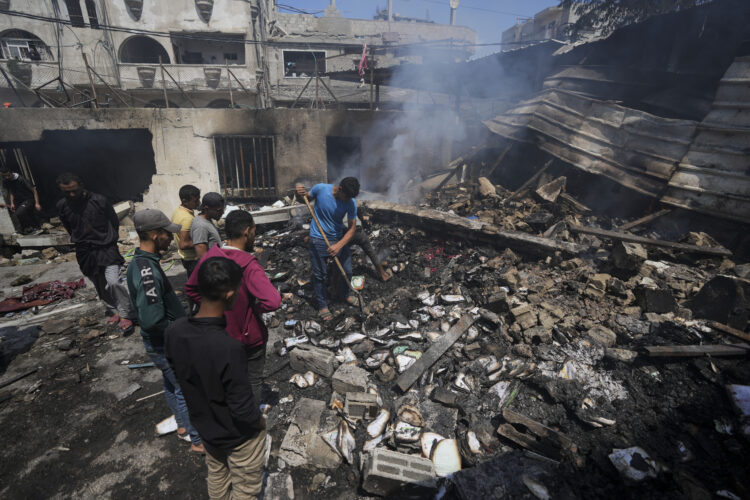 Palestinians across the Middle East mark their original &lsquo;catastrophe&rsquo; with eyes on the war in Gaza