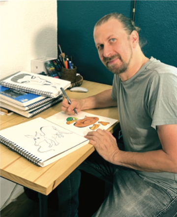 Ridge graduate Jason Lange doodles way to daily dose of joy