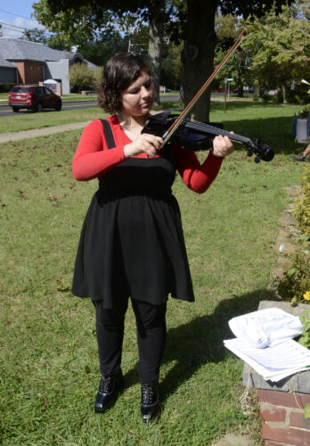 Practicing a tune outside