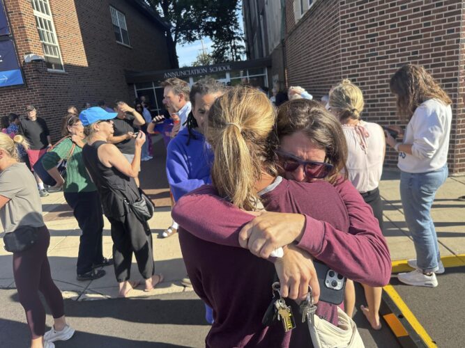 At least five children injured in a shooting at a Minneapolis Catholic school