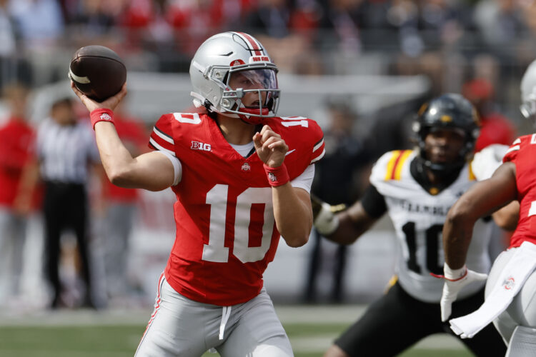 Julian Sayin sets completions mark and No. 1 Ohio State rolls past Grambling State 70-0