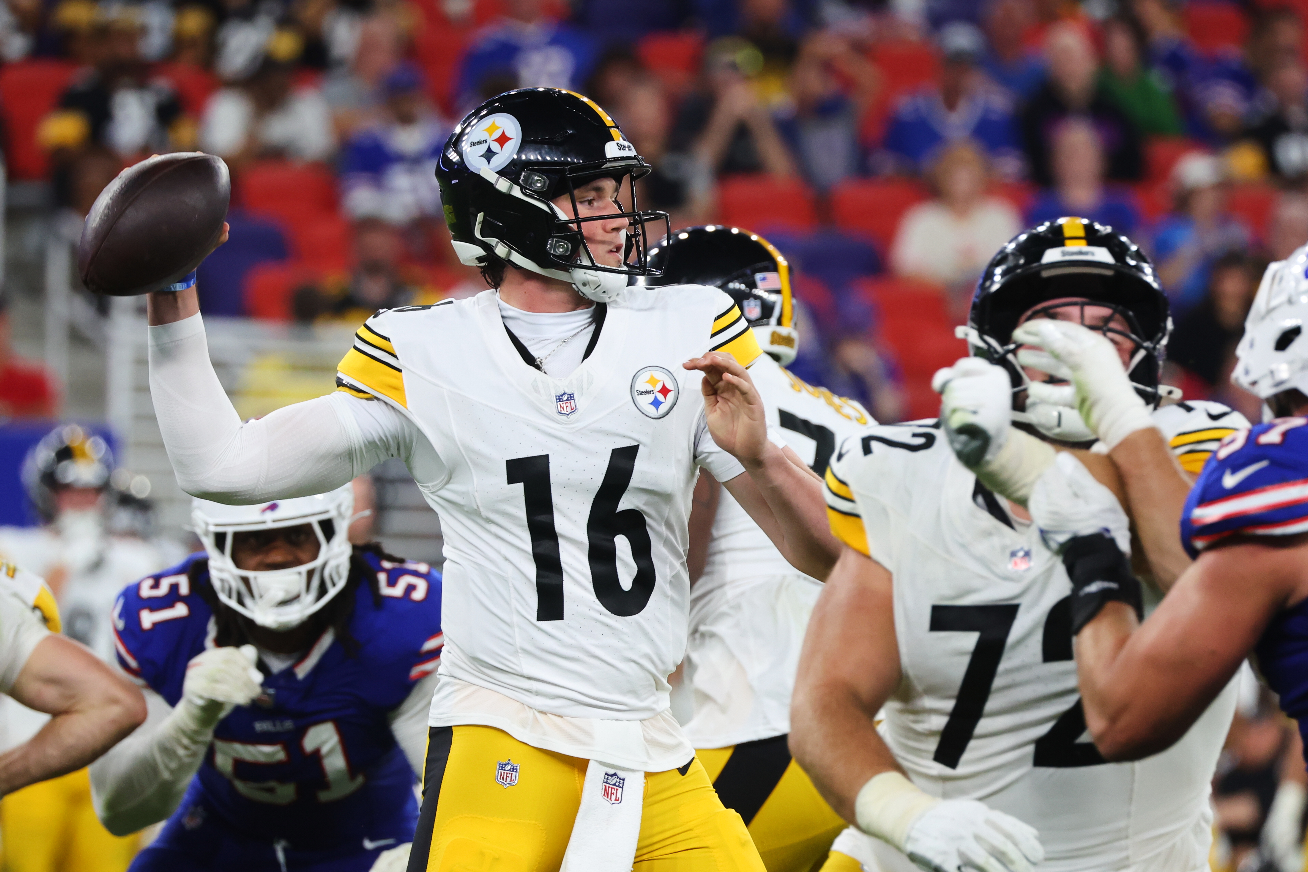 Will Howard, Drew Allar can&rsquo;t finish preseason cleanly as Steelers blow lead