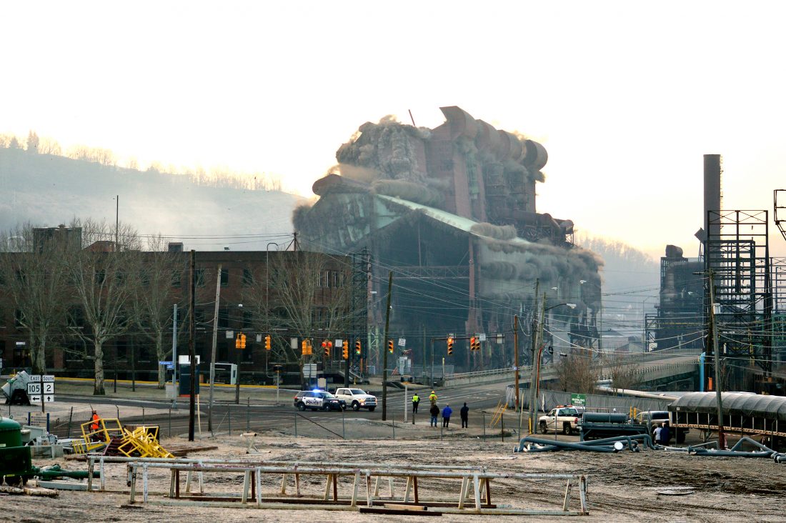 Weirton bids farewell to Basic Oxygen Plant as remnants of facility