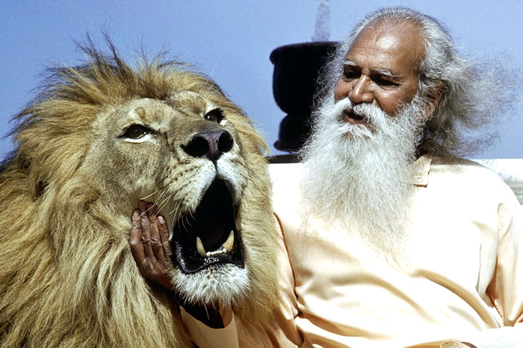 Swami Satchidananda and friend - 1967 became The Year Of The Swami.