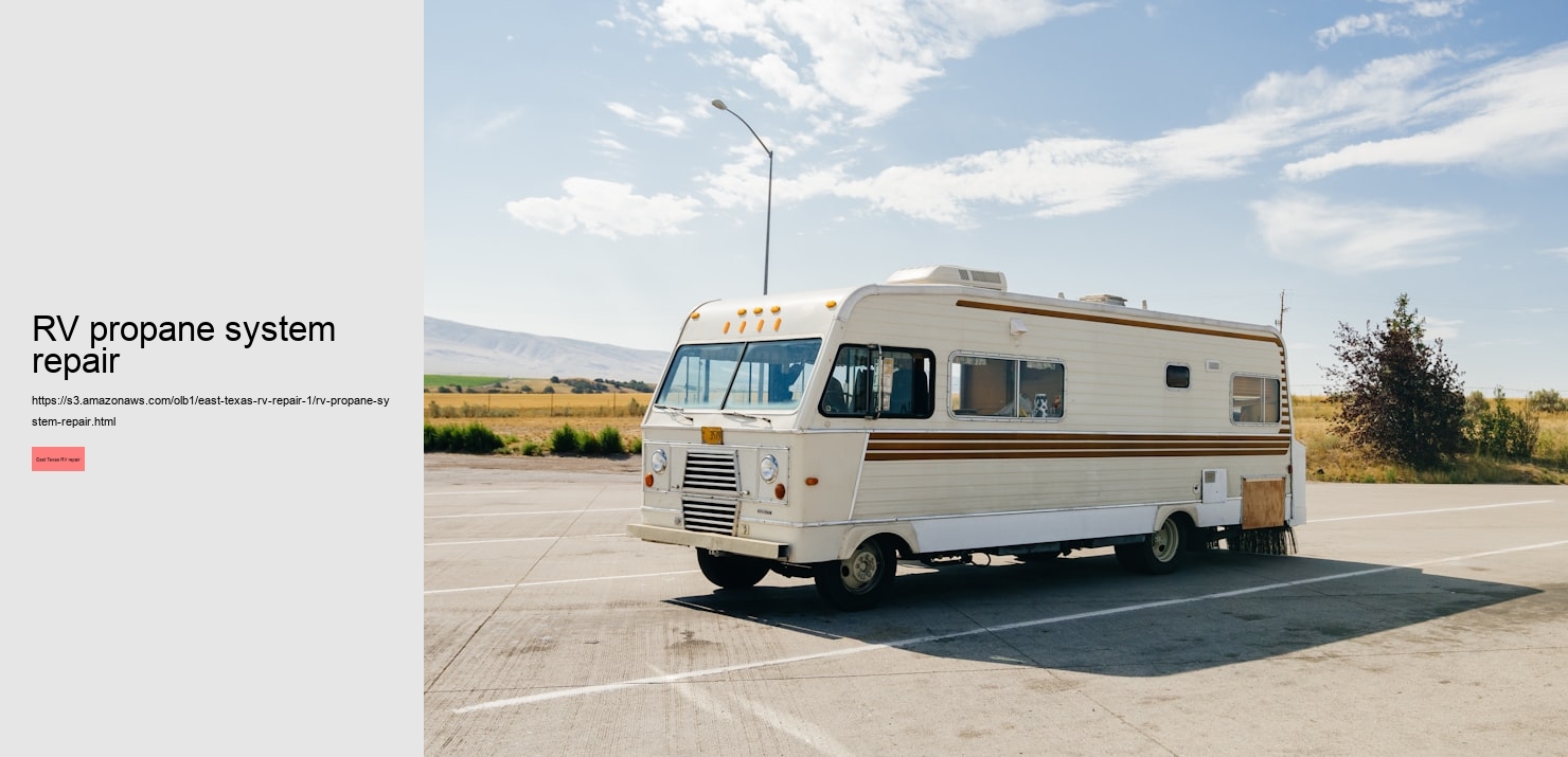 RV propane system repair