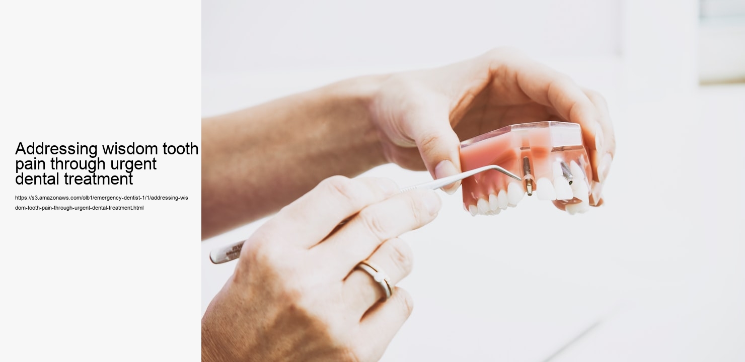 Addressing wisdom tooth pain through urgent dental treatment