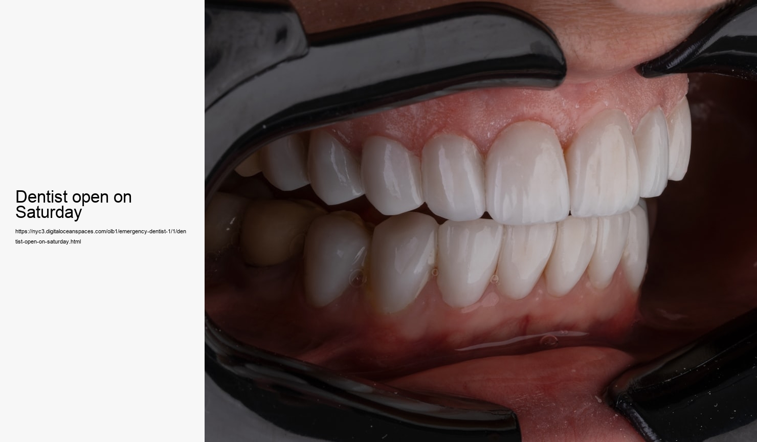 dentist open on Saturday