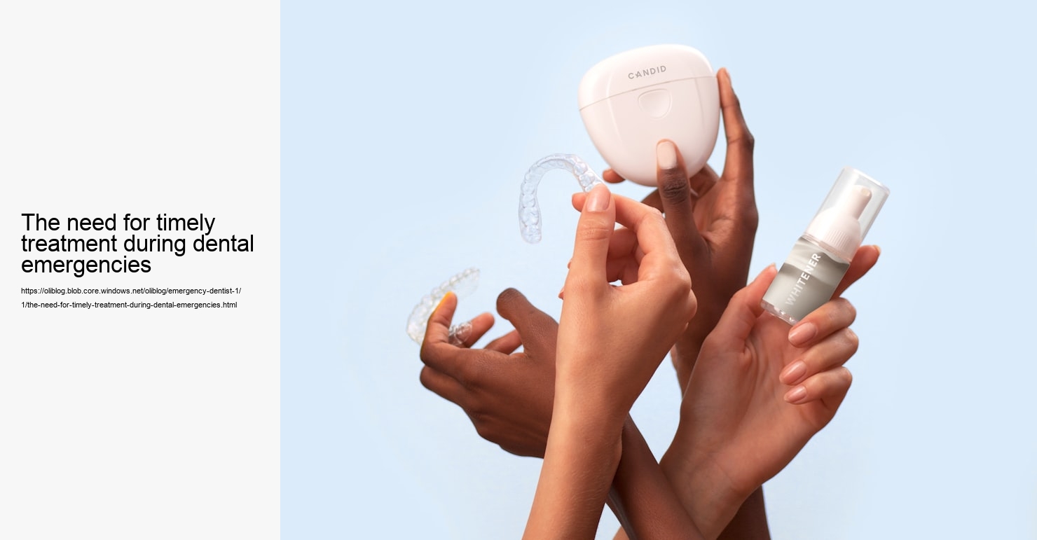 The need for timely treatment during dental emergencies