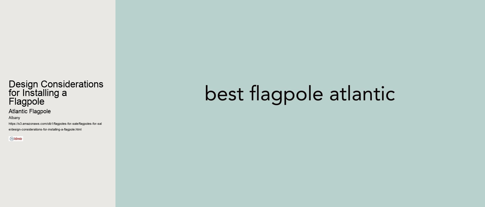 Design Considerations for Installing a Flagpole