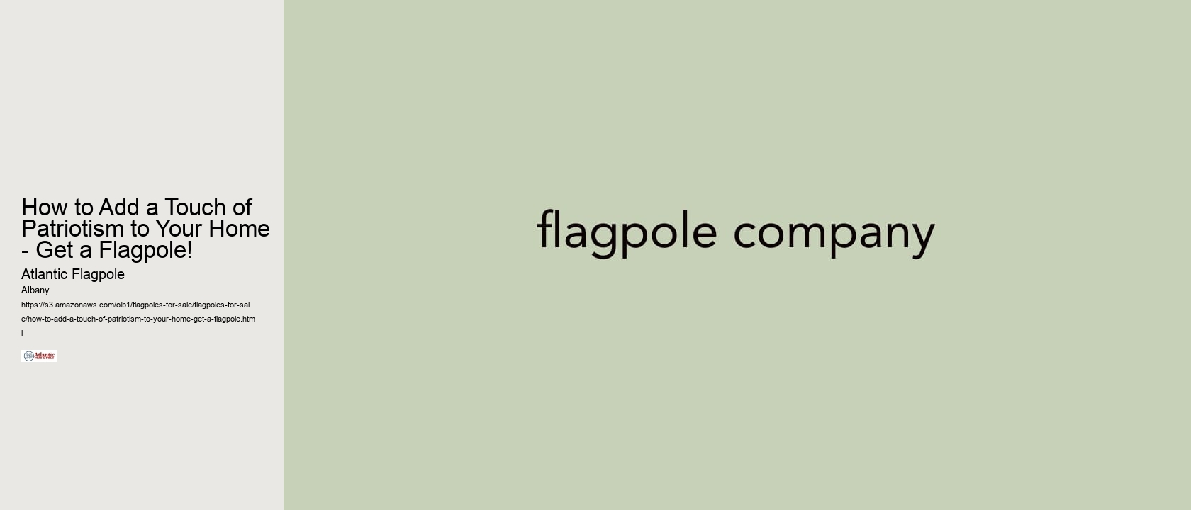 How to Add a Touch of Patriotism to Your Home - Get a Flagpole!