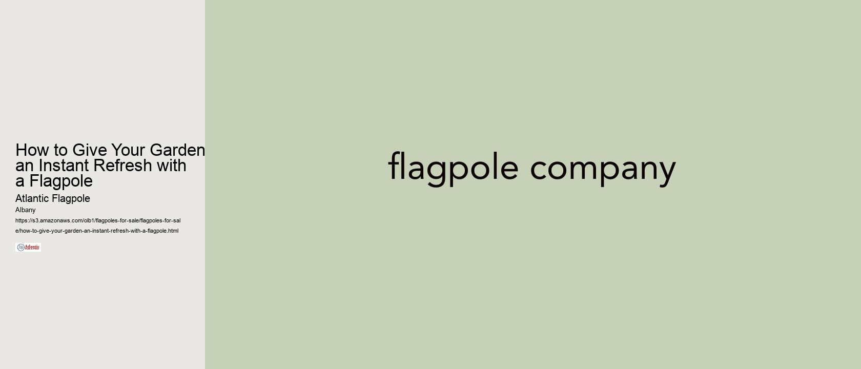 How to Give Your Garden an Instant Refresh with a Flagpole