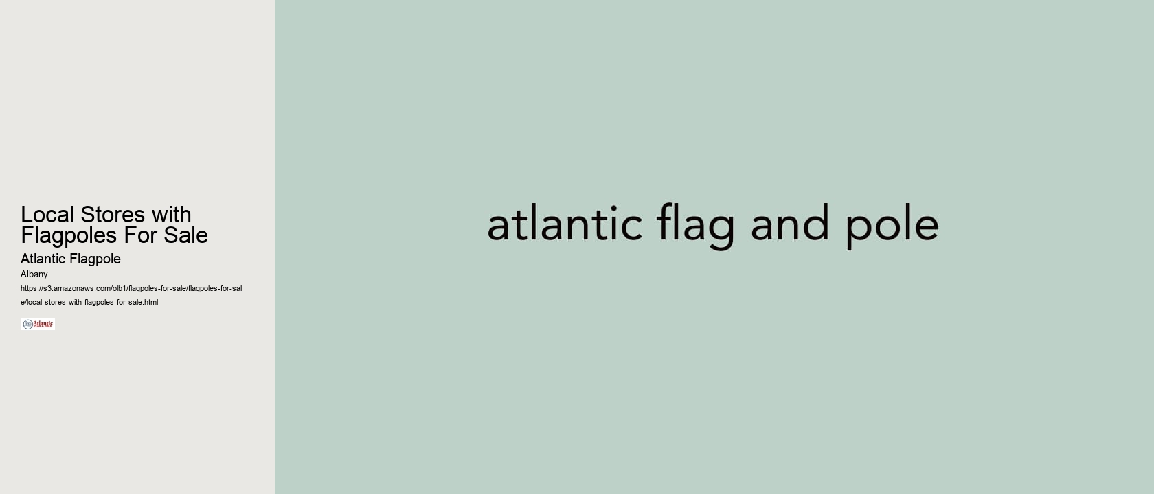 Local Stores with Flagpoles For Sale