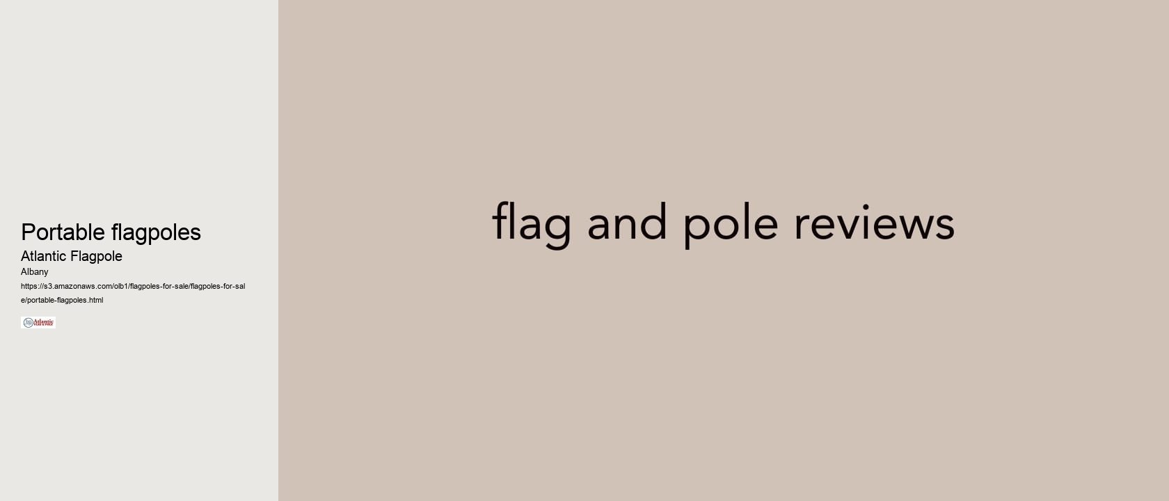 Portable flagpoles