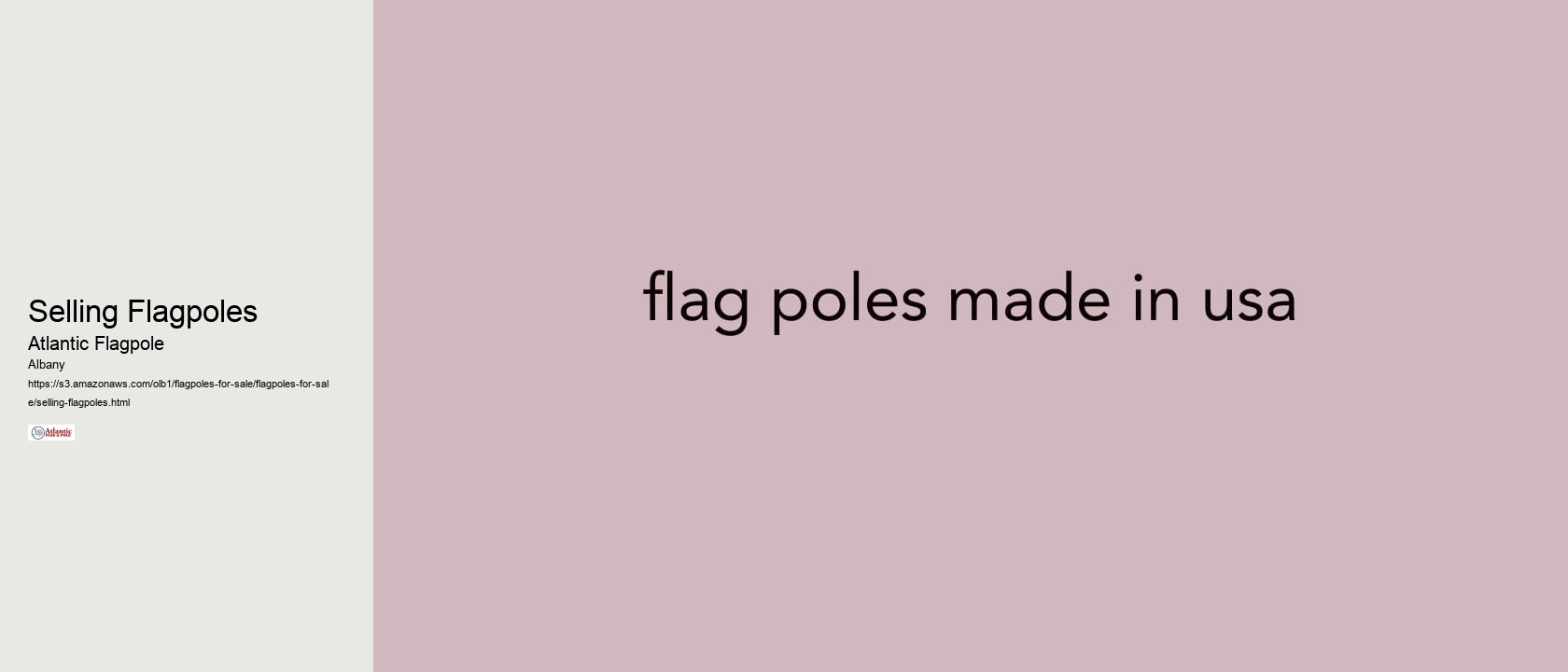 Selling Flagpoles